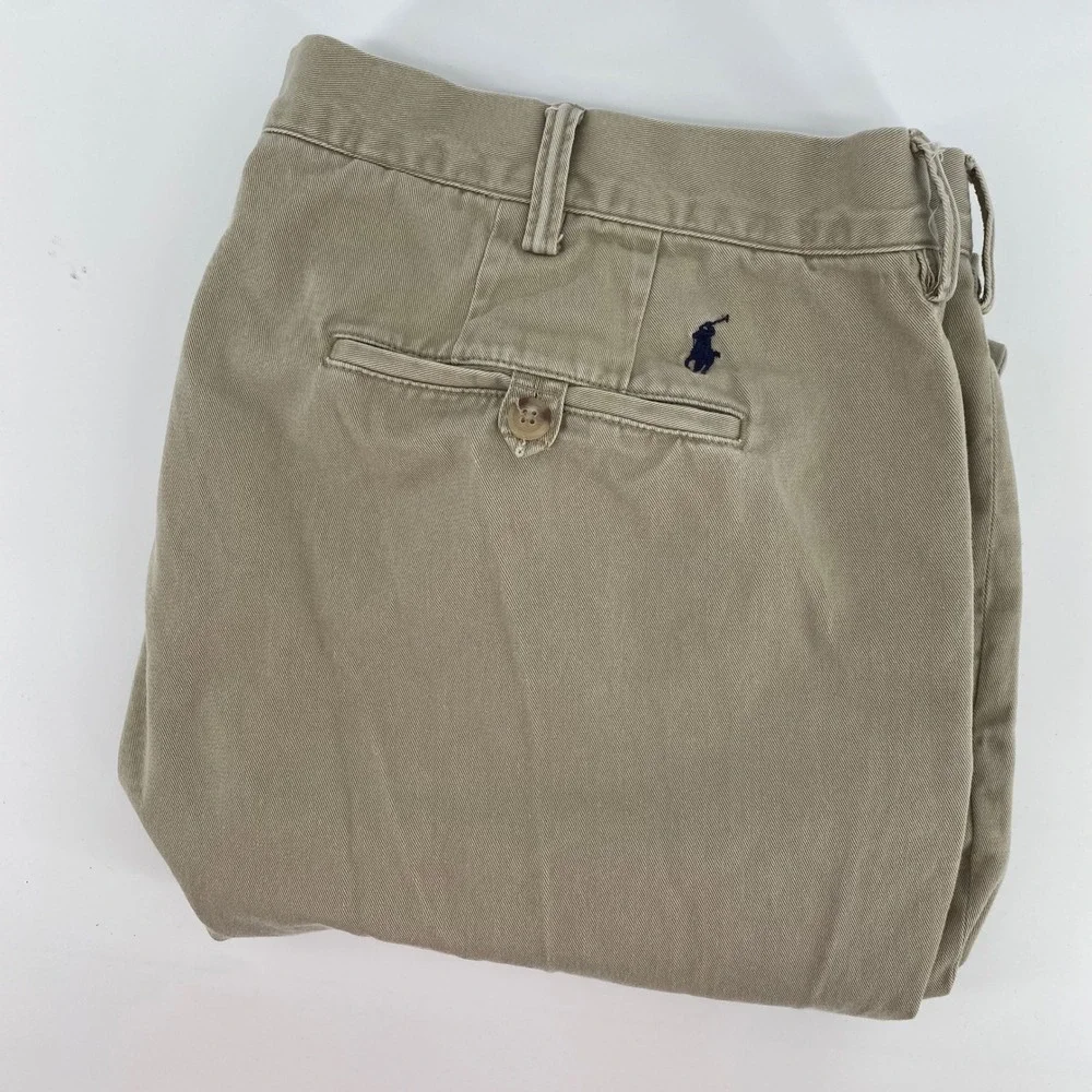 Polo Ralph Lauren Classic‎ Fit Chino Pants Tan Mens 40x31 Cotton Twill